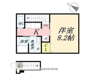 ヴィラウィーブ【206号室】の間取り