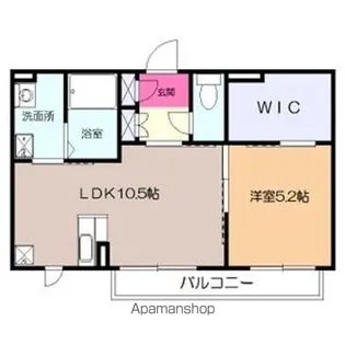エスペランサ鹿沼【2階】の間取り