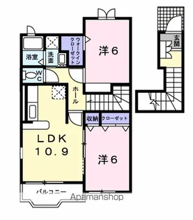 サニーヒル【2階】の間取り