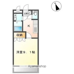 ジュピター【101号室】の間取り