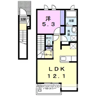 アルシオーネⅡ【2階】の間取り