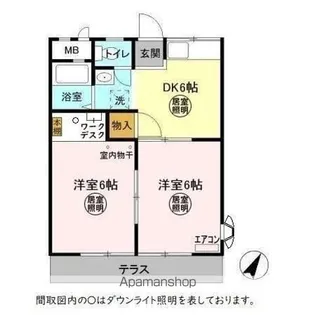 シティウィングAB A【1階】の間取り