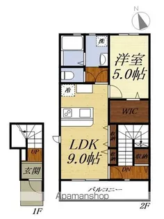 LOTUS浅羽【2階】の間取り