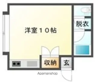 ハーバーライフ七重浜【205号室】の間取り