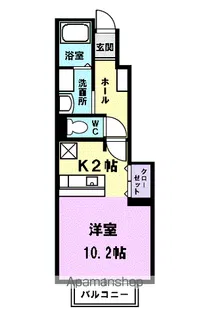 メゾンパレェ【1階】の間取り