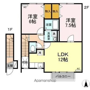 スイセイ【201号室】の間取り