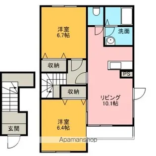 ベイサイド・ヴィラ【2階】の間取り