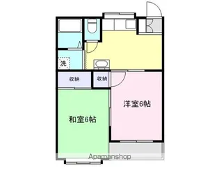 グレースコート1【2階】の間取り