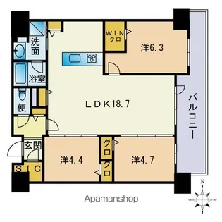 照葉オーシャンステージ EAST棟【3階】の間取り