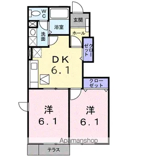 グレイスフルM Ⅲ【1階】の間取り