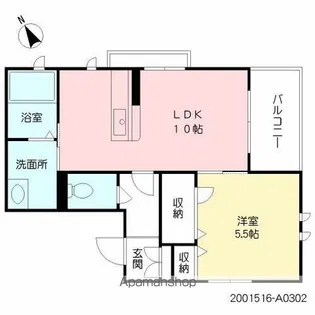 シャルヴィーブル【3階】の間取り