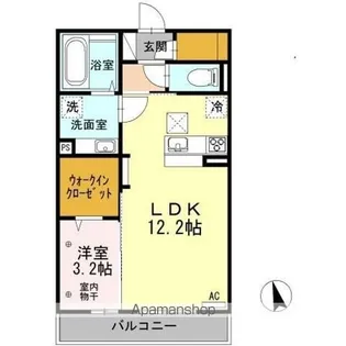 ラ・フェリーチェ【1階】の間取り