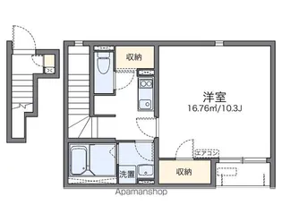 レオネクスト野一色スカイブルー【2階】の間取り