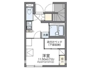 レオパレスフローラ【102号室】の間取り