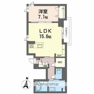 ベレオ・花京院【2階】の間取り