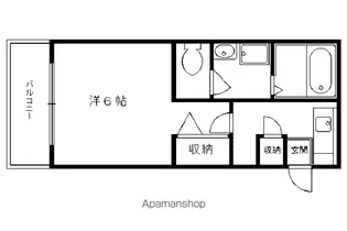 北山グランブルーハイツ【201号室】の間取り