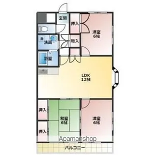 ホワイト・アンジェ【5階】の間取り