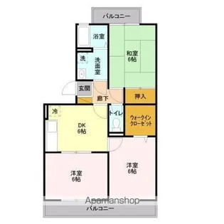 ランドウィン 五番館【2階】の間取り