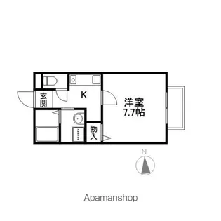 カツハイツ壱番館【2階】の間取り