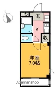 サンパークみずほ【106号室】の間取り