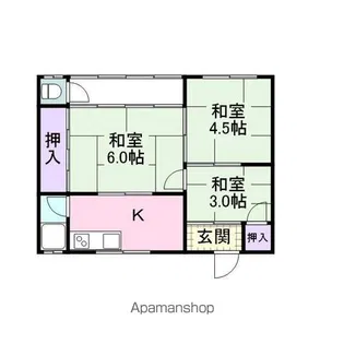 グリーンハウス【201号室】の間取り