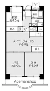 ビレッジハウス浜松タワー1号棟【603号室】の間取り