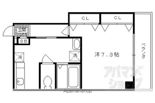 ブリエセゾン【222号室】の間取り