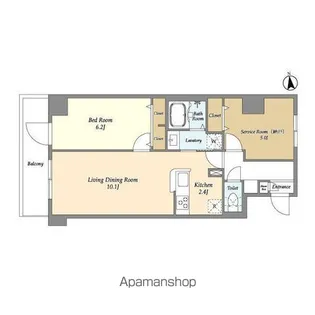 コンフォリア西尾久【8階】の間取り