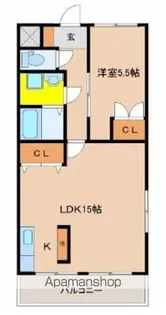シャンテ一の宮【2階】の間取り