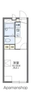 レオパレス高麓台【208号室】の間取り