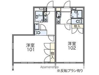 レオパレスプリマベーラ【1階】の間取り