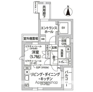 シャトー初台Ⅱ【3階】の間取り