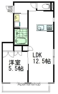 ルミエール【1階】の間取り