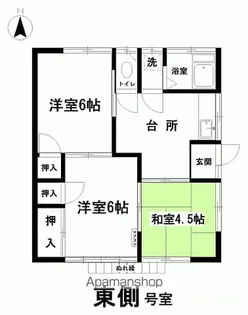 福島県いわき市平中塩字一水口【一戸建】の間取り