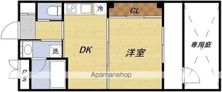 クリスタルコート江坂【1階】の間取り