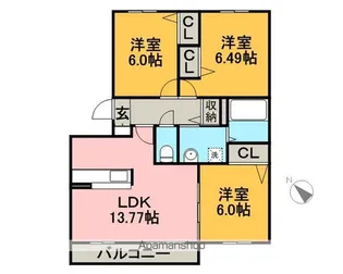 セレナーデ【3階】の間取り