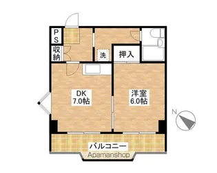 北野ハイツ【4階】の間取り