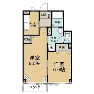 フルール【2-103号室】の間取り