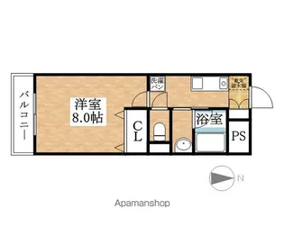 サウスオーク41【201号室】の間取り