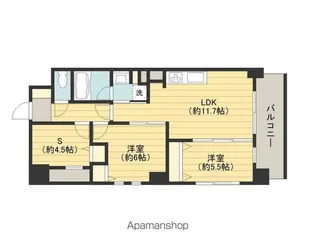 レスピール早稲田【4階】の間取り