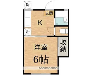 コーポリナ【1階】の間取り