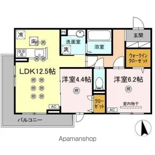 アネックスV【1階】の間取り