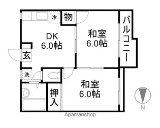 タウニィピア【203号室】の間取り