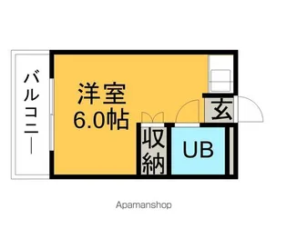 サンライズ48【107号室】の間取り
