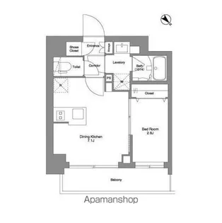 BPRレジデンスMOTOMACHI BAY SIDE【4階】の間取り