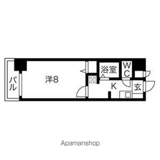 ベル名駅【4階】の間取り