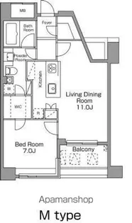 レジディア恵比寿南【5階】の間取り