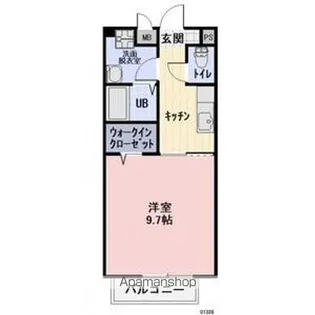 サイプラス【205号室】の間取り