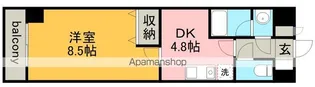 ウェークフォレストブロンド【6階】の間取り