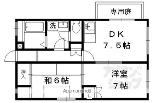 プチメゾン【1F号室】の間取り